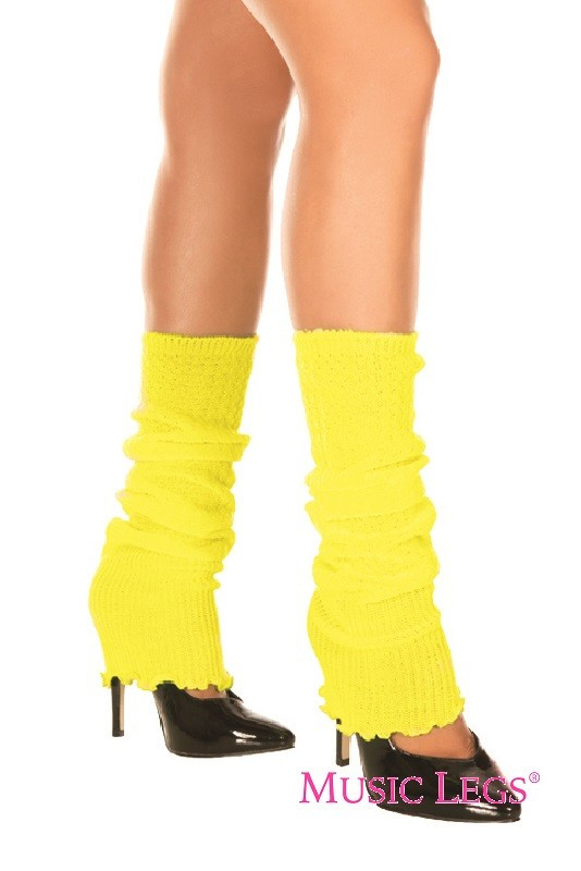 Leg Warmers Neon Yellow 1980s