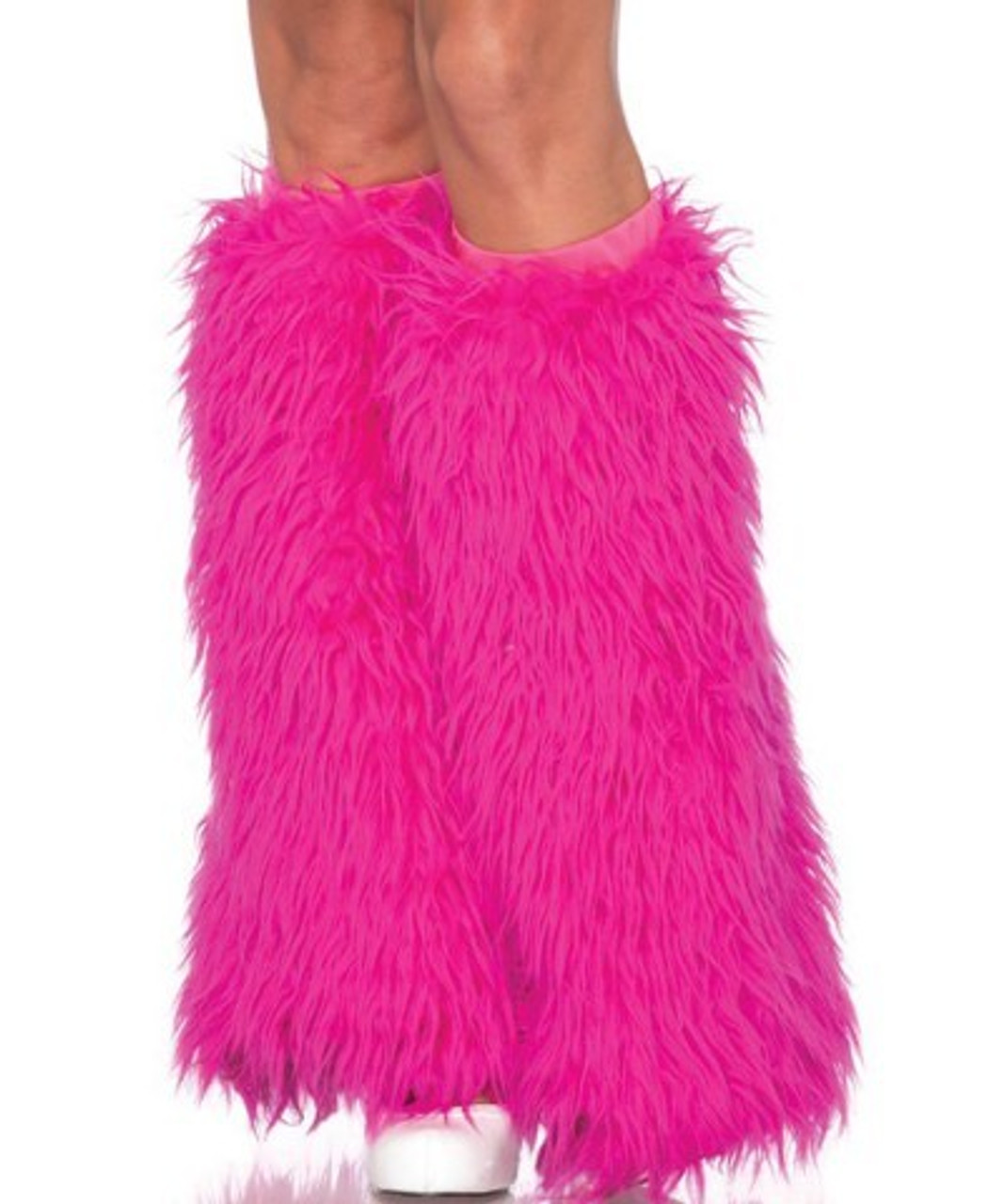 80s Pink Fuzzy Leg Warmers