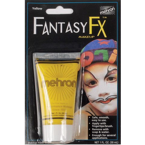 Mehron Fantasy FX Wasserbasierte Schminke – Black, 30 Ml – Vegane Gesichts- & Körperfarbe Für Halloween & Kostüme