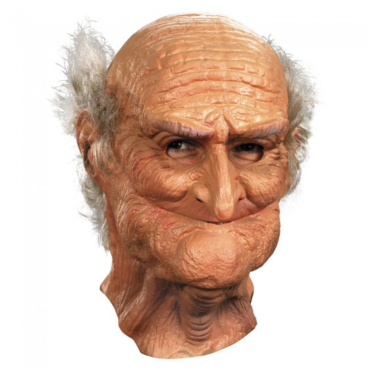Old Man Deluxe Mask With White Hair Costumes To Buy