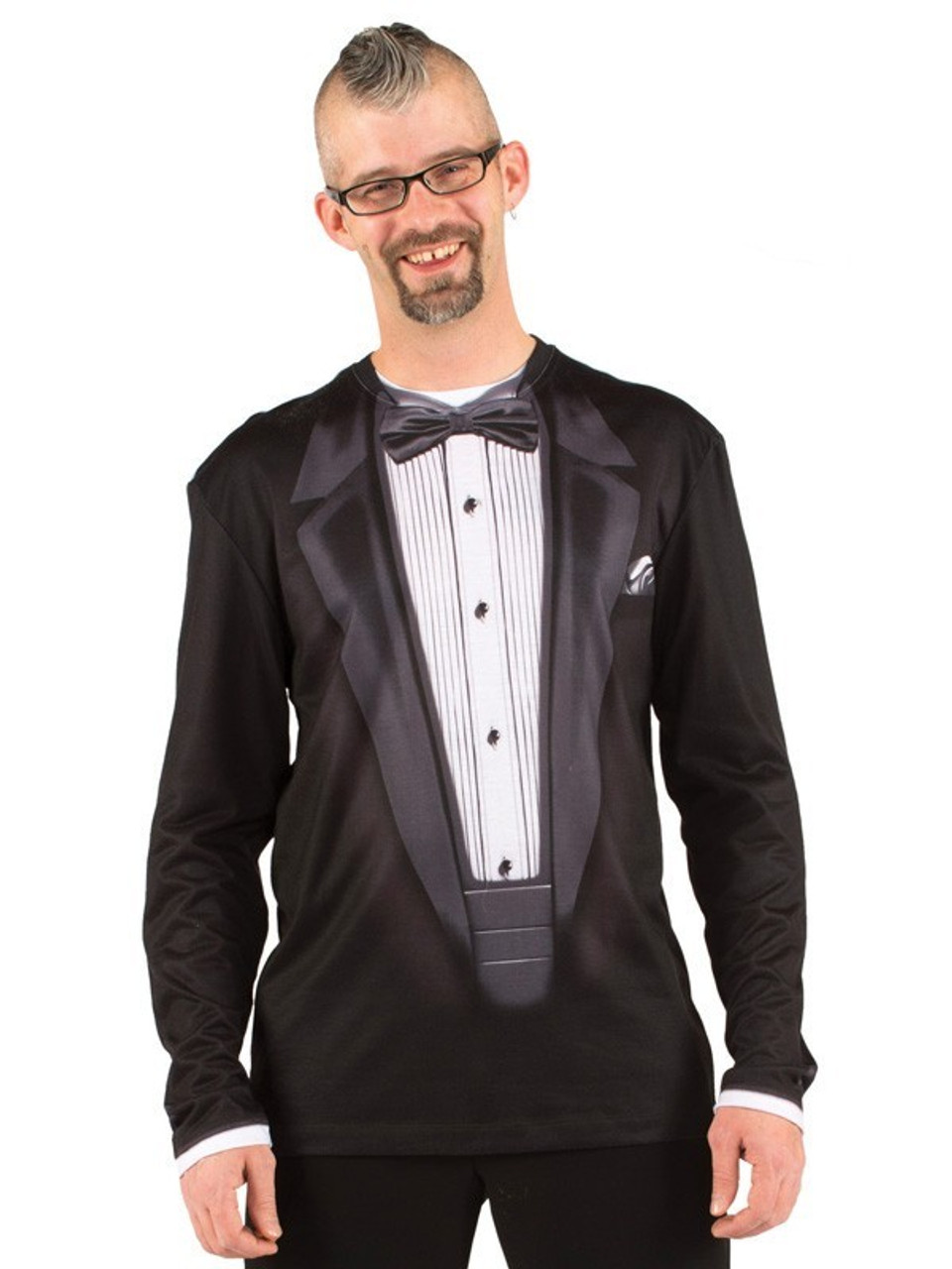 tuxedo long sleeve t shirt