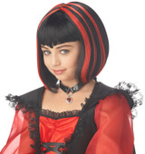 Vampire Girl Black and Red Wig