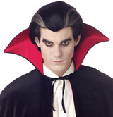 Modern Vampire Mens Wig with Grey Streaks