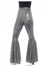 Silver Holographic Ladies Flares