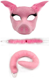 Pig Deluxe Animal Mask And Tail