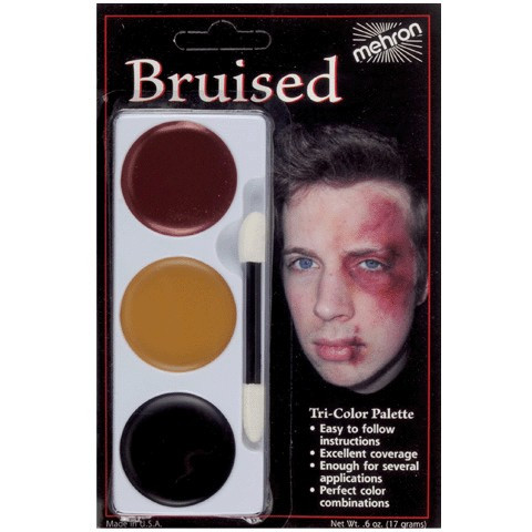 Bruise TriColour Creme Makeup Kit Mehron from Costumes To Buy.