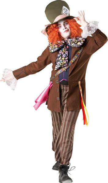 Alice in Wonderland Mad Hatter Mens Costume Fancy