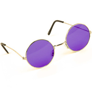 Purple Round Lennon Glasses Purple Round Lennon Glasses