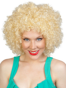 Blonde Disco Afro Costume Wig Blonde Disco Afro Costume Wig