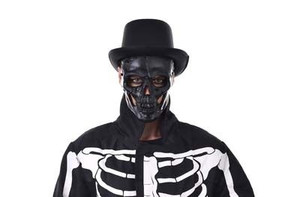 Black Full Face Skull Mask Black Full Face Skull Mask