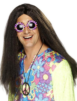 Hippy Mens Long Wig