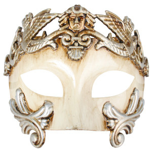 Antonio Roman Platinum & Ivory Eye Mask