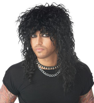 Headbanger Costume Wig - Black