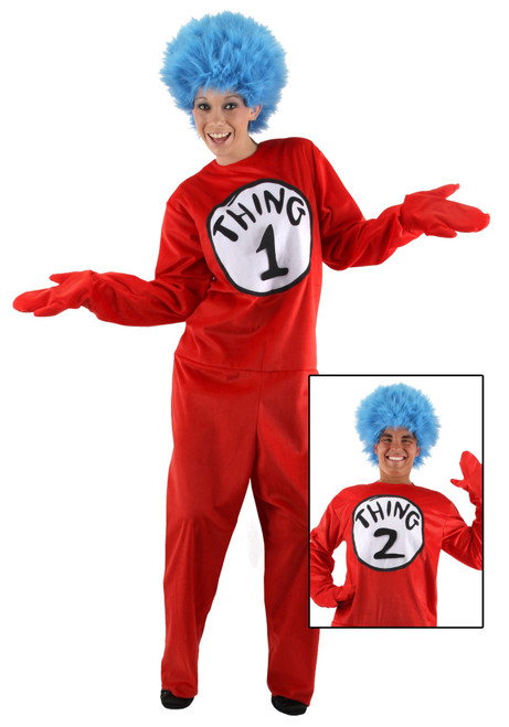 Thing 1 & 2 Deluxe Adult Costume Thing 1 & 2 Deluxe Adult Costume