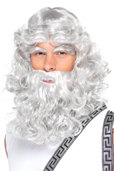 Zeus Grey Wig and Beard