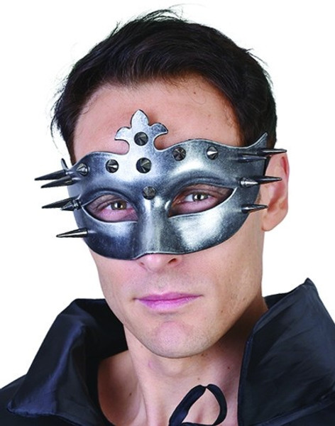 Dark Silver Ulric Eye Mask with Spikes