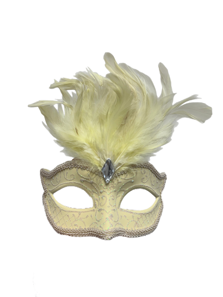 Daniella Cream Eye Mask with Feathers