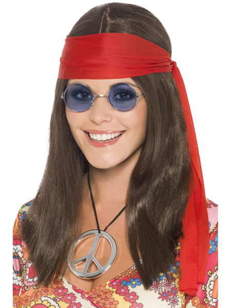 Hippy Chick Wig And Accessory Kit