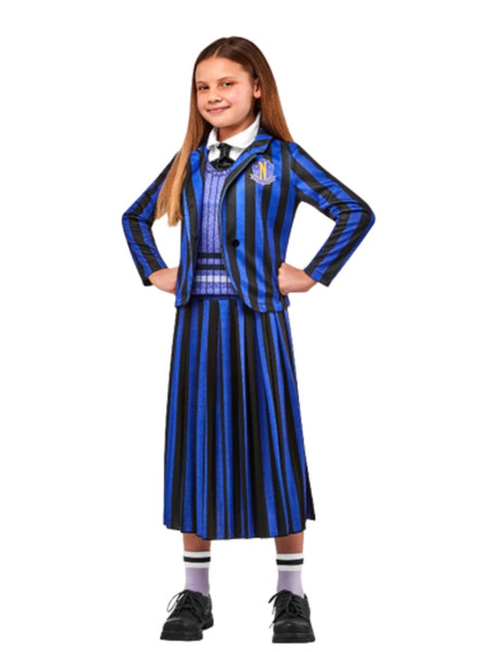 Enid Nevermore Academy School Uniform Costume Blue - Wednesday Addams Enid Nevermore Academy School Uniform Costume Blue - Wednesday Addams