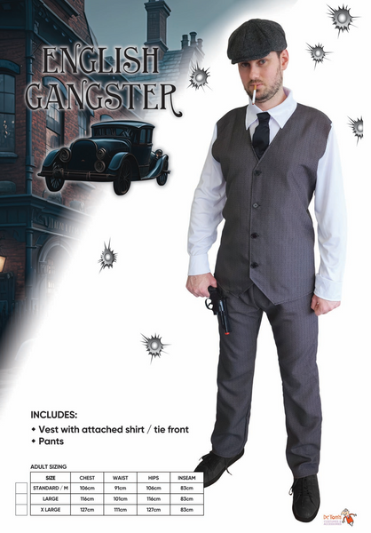Tommy English Gangster Costume