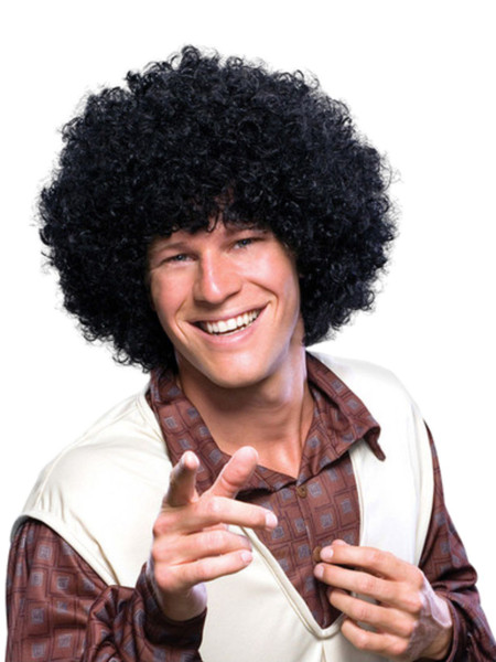 Black Afro Adult Costume Wig