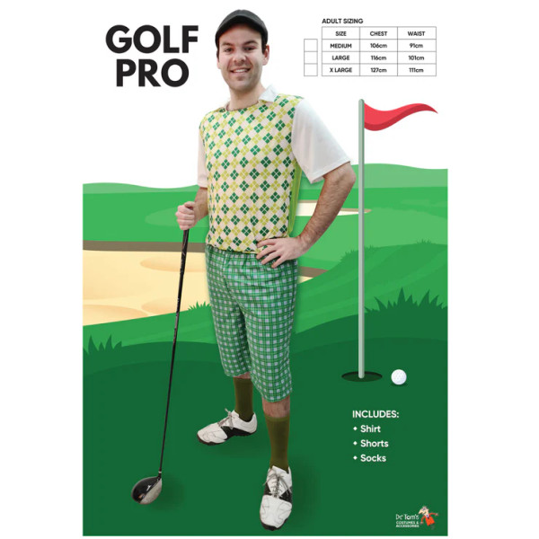Green Golf Pro Costume