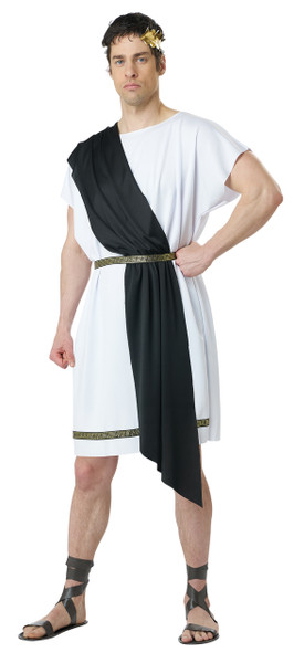 Party Toga Black/Yellow Adult Costume