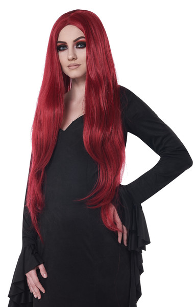 XL Cosplay Wig Dark Red