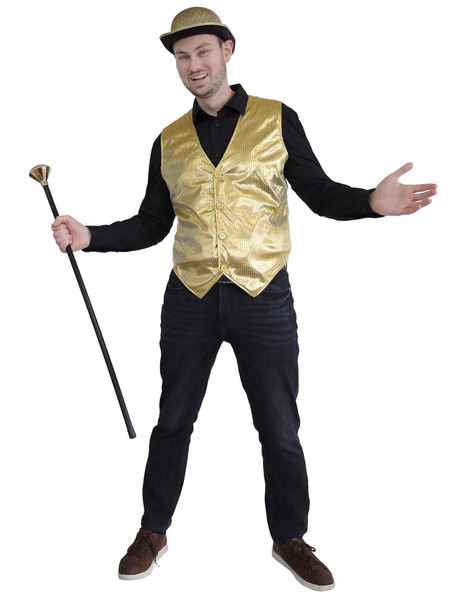 Gold Sequin Vest