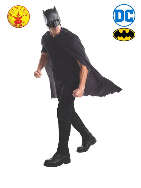 Batman Mask and Black Cape Kit