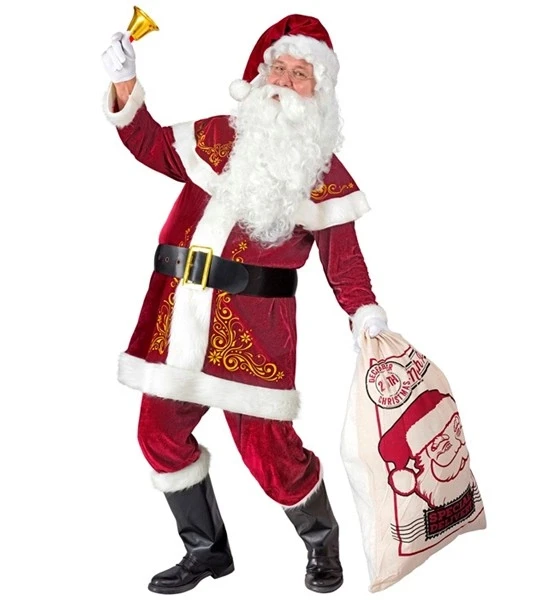 Gold detailed Santa Claus Costume