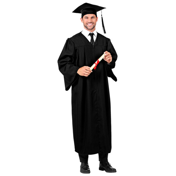 Graduate Gown and Hat Costume