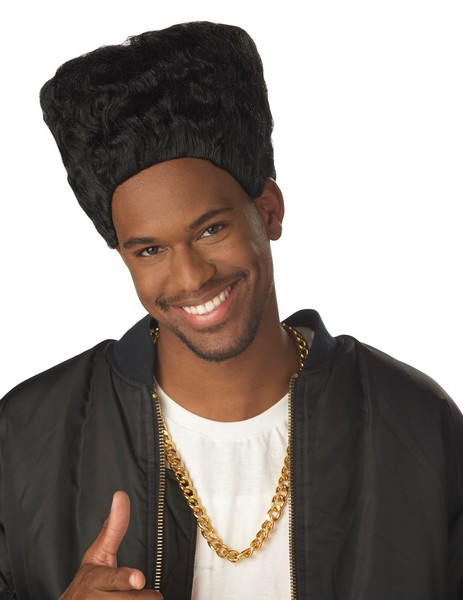 Hi Top Fade Black Mens Fancy Dress Costume Wig At Costumes To Buy