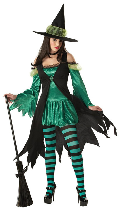 Emerald Witch Womens Costume