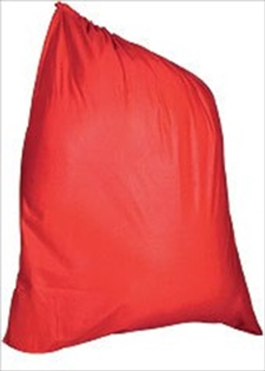 Santa Red Velour Bag with Drawstring