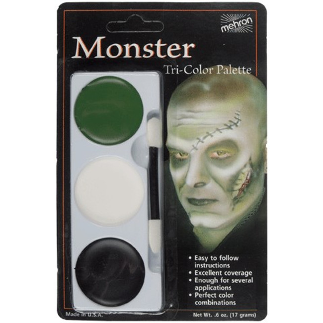 Monster Tri-colour creme makeup kit Mehron