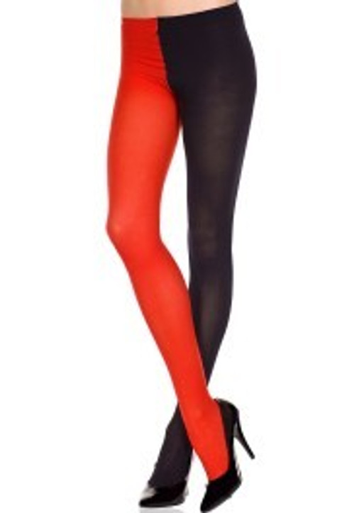 Red And Black Jester Tights