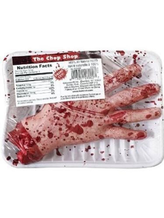 Meat Tray Chopped Hand Prop