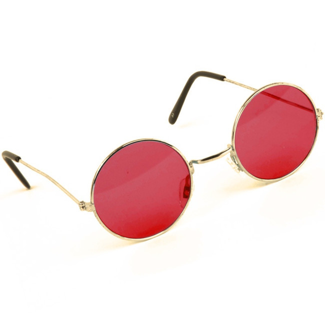 Red Round Lennon Glasses