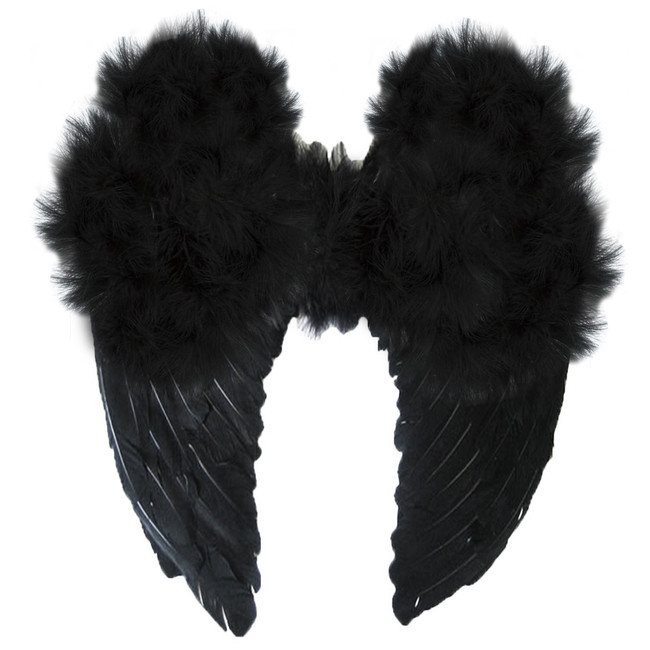 Black Angel Wings XLarge