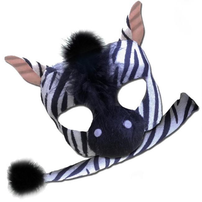 Zebra Deluxe Animal Kids Mask