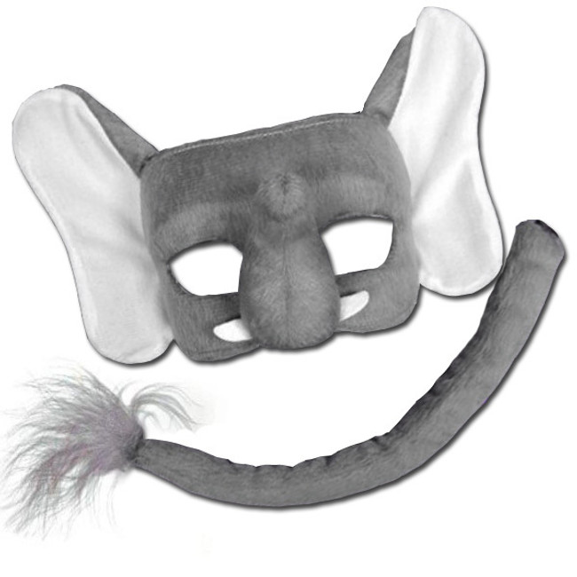 Elephant Deluxe Mask And Tail