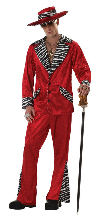 Red Pimp Mens Costume