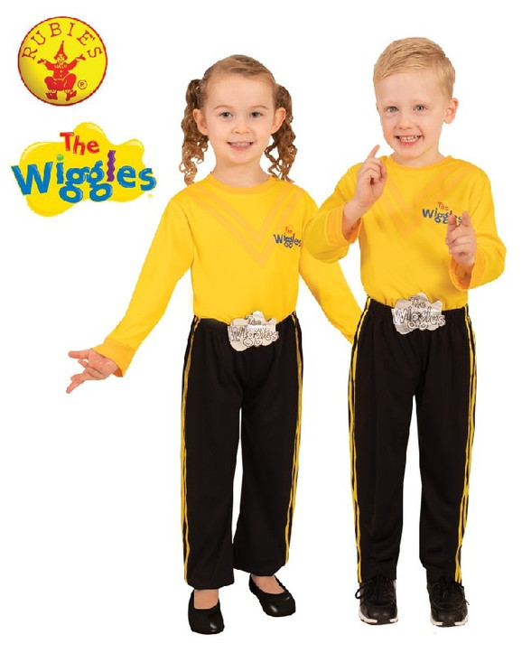 Yellow Wiggle Kids Top And Pants Costume