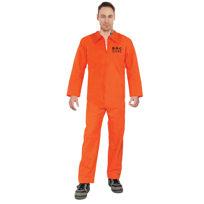 Orange prisoner jumpsuit plus size.