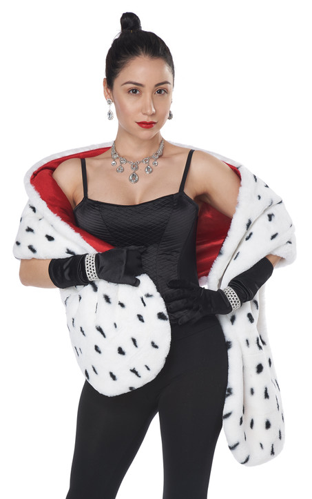 Dalmatian Faux Fur Stole