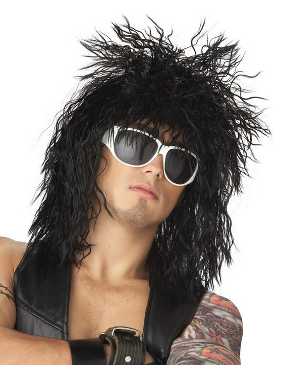 Rockin Dude Costume Wig - Black