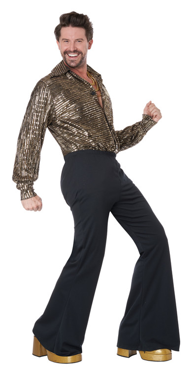 Gold 70's Disco Guy Costume