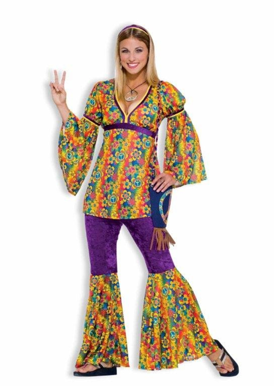 Purple Haze Womens Fancy Dress Costume | 1960s 1970s | Costumes To Buy