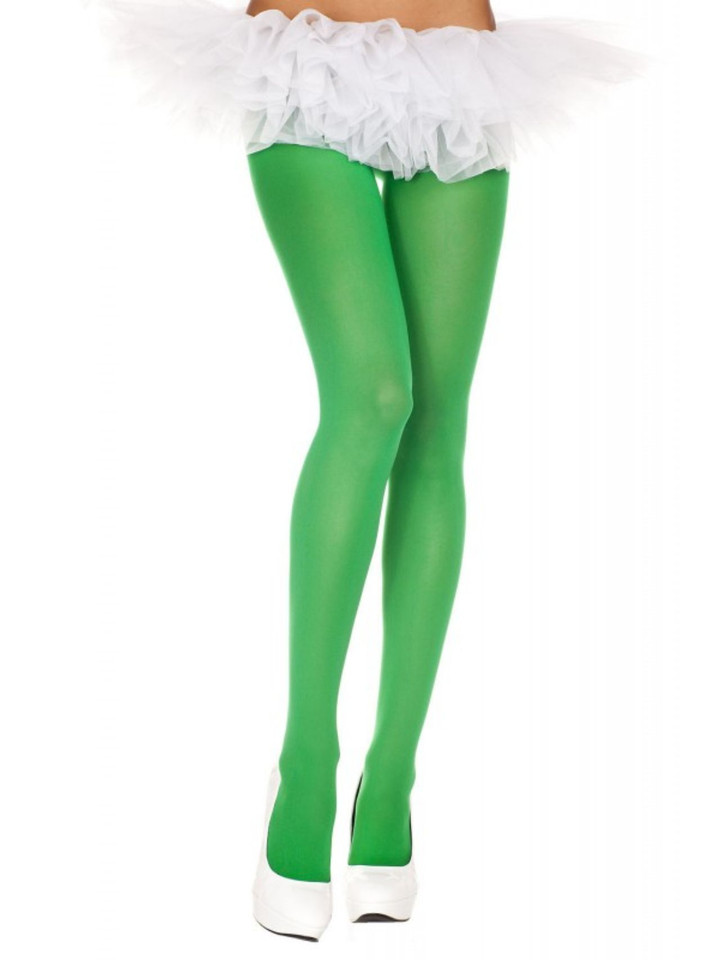 Kelly Green Opaque Tights